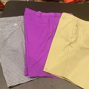 Adidas men’s golf shorts.